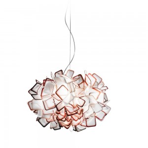 Lámpara suspensión Clizia de Slamp. Diseño con acabados de alta calidad.