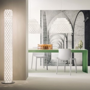 Lámpara suspensión Half Charlotte Slamp. Hermosa diseño de iluminación.