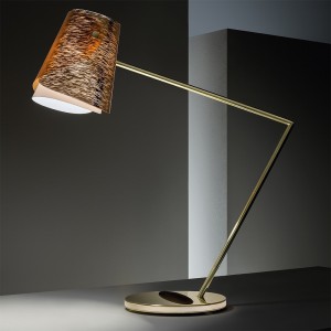 Lámpara sobremesa Overlay de Slamp. Diseño moderno, elegante y brillante.