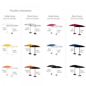 Sombrilla Gullivert de Sywawa. Parasol de exterior