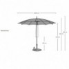 Sombrilla Gullivert de Sywawa. Parasol de exterior