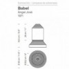 Lámpara sobremesa Babel 1971 de Santa & Cole. Lámparas de diseño moderno.