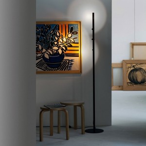 Lámpara pie Colibri 2278/NE  elegante para interiores de Martinelli Luce.