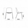 Silla Pure Loop 4 patas de Infiniti. Sillas modernas.
