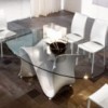 Mesa Wave fija elíptica de Tonin casa. Muebles modernos de hogar.
