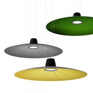 Lámpara suspensión Lent ideal para espacios modernos interiores de Martinelli Luce.
