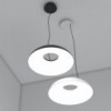 Lámpara suspensión Maggiolone de elegante diseño para salones de Martinelli Luce.