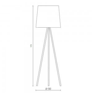 Lámpara pie Eva de diseño moderno y exclusivo de Martinelli Luce.