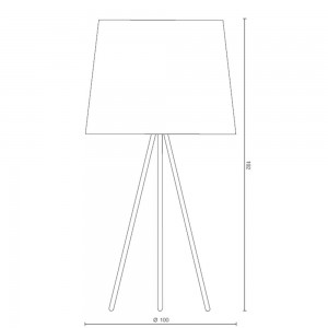 Lámpara pie Eva XG diseñada para espacios interiores elegantes de Martinelli Luce.