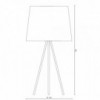 Lámpara pie Eva XG diseñada para espacios interiores elegantes de Martinelli Luce.