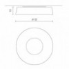 Lámpara techo Circular Pol moderna diseñada para interiores de Martinelli Luce.