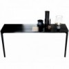 Consola Slim dos patas cristal de Sovet Italia. Consola de pared diseñada con 2 patas.