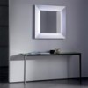 Espejo Denver Up cristal Sovet Italia. Espejo con luz LED y marco perimetral.