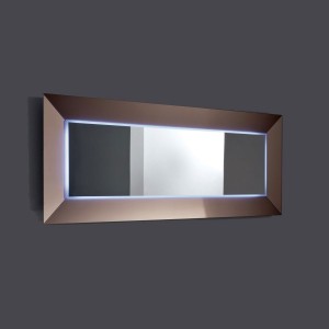 Espejo Denver Up cristal Sovet Italia. Espejo con luz LED y marco perimetral.