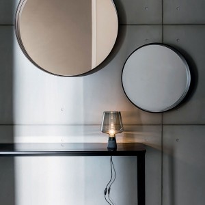 Espejo Horizon. Sovet de Ofertas. Espejo redondo para salón. Espejo moderno.