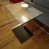 Mesa auxiliar Swan Cristal transparente Italia de Sovet. Mesas y complementos de diseño.