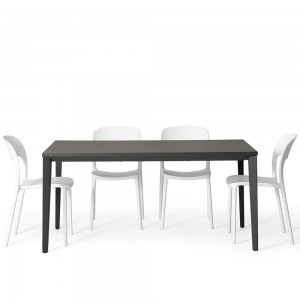 Mesa Echo Extensible In Melamina o Unicolor de Bontempi. Muebles de diseño italiano.