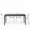 Mesa Echo Extensible In Melamina o Unicolor de Bontempi. Muebles de diseño italiano.