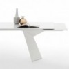 Mesa Fiandre Extensible Cristal/Madera de Bontempi. Muebles modernos italianos.