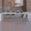 Mesa Genio Extensible Cristal de Bontempi. Mesas extensibles modernas de diseño.