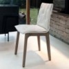 Silla Alfa Cojín de Bontempi. Sillas para comedor de diseño italiano.