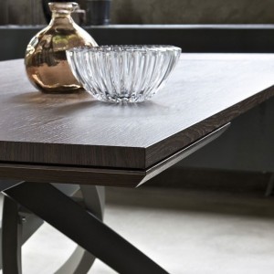 Mesa Artistico Extensible madera de Bontempi. Muebles modernos italianos.
