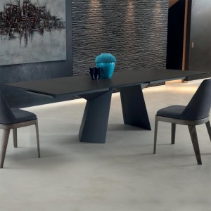 Mesa Fiandre Extensible Cerámica de Bontempi. Muebles modernos italianos.