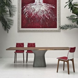 Mesa Podium Rectangular de Bontempi. Muebles modernos de diseño italiano.