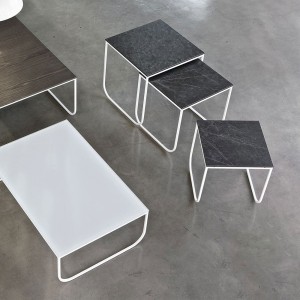 Conjunto Mesas Auxiliares Tokio de Bontempi. Muebles modernos italianos.