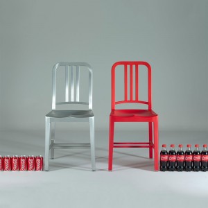 Silla Navy Coca-Cola de Emeco. Sillas diseño.