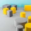 Pouf Wow 320/4/1 de Pedrali. Poufs de diseño. Poufs modernos contract.