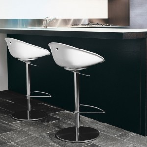 Taburete Gliss 970 de Pedrali. Taburetes de diseño. Taburetes giratorios.