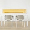 Sillón Gas Blanco Tapizado de Stua. Sillones de diseño moderno e innovador.