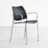 Sillón Gas cromo en polipropileno de Stua. Excelente sillones para salón u oficinas.