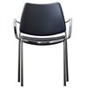 Sillón Gas Cromo Tapizado de Stua. Sillones de diseño moderno para salones u oficinas.