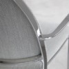 Sillón Gas Cromo Tapizado de Stua. Sillones de diseño moderno para salones u oficinas.