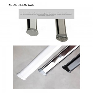 Silla Gas Blanca Tapizada Red de Stua. Excelente mobiliario para sala de reuniones.
