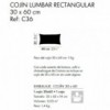Cojín rectangular de Stua. Cojines modernos y cómodos para sofás y butacas.