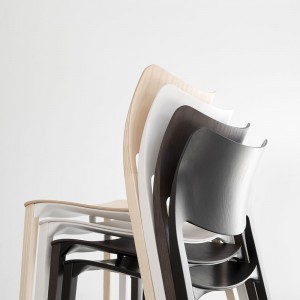 Silla Laclasica: Fresno nat+negro+gris cálido+blanco