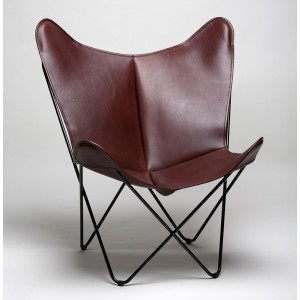 Sillón Bonet - Cuero Soft. Bkf de Sillas clásicas del diseño.