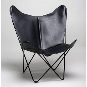 Sillón Bonet - Cuero Soft. Bkf de Sillas clásicas del diseño.