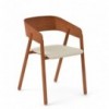 Sillón Mava MAV101/2 Punt. Silla con asiento tapizado. Sillas de diseño.