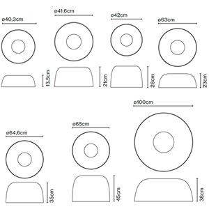 Plafón Djembé de Marset. Lámparas de diseño. Plafones de techo de diseño.