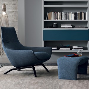 Butaca Ermes fija de Misura Emme. Muebles modernos de diseño.