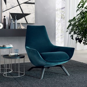 Butaca Ermes fija de Misura Emme. Muebles modernos de diseño.