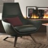 Butaca Ermes fija de Misura Emme. Muebles modernos de diseño.