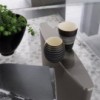 Mesa Ala semiovalada Cristal de Misura Emme. Muebles modernos de diseño.