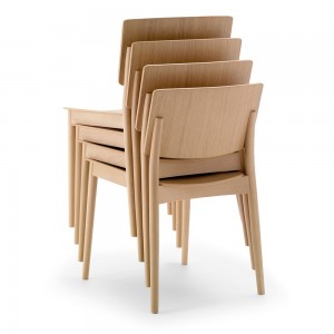 Silla Happy SI-0374 Andreu World. Sillas contemporáneas para interior.