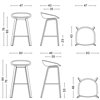 Taburete AAS 33 tapizado de Hay ideal para espacios interiores modernos.