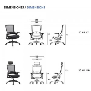 Silla operativa MIL de Sidiz.  Sillas de diseño ideales para oficinas.